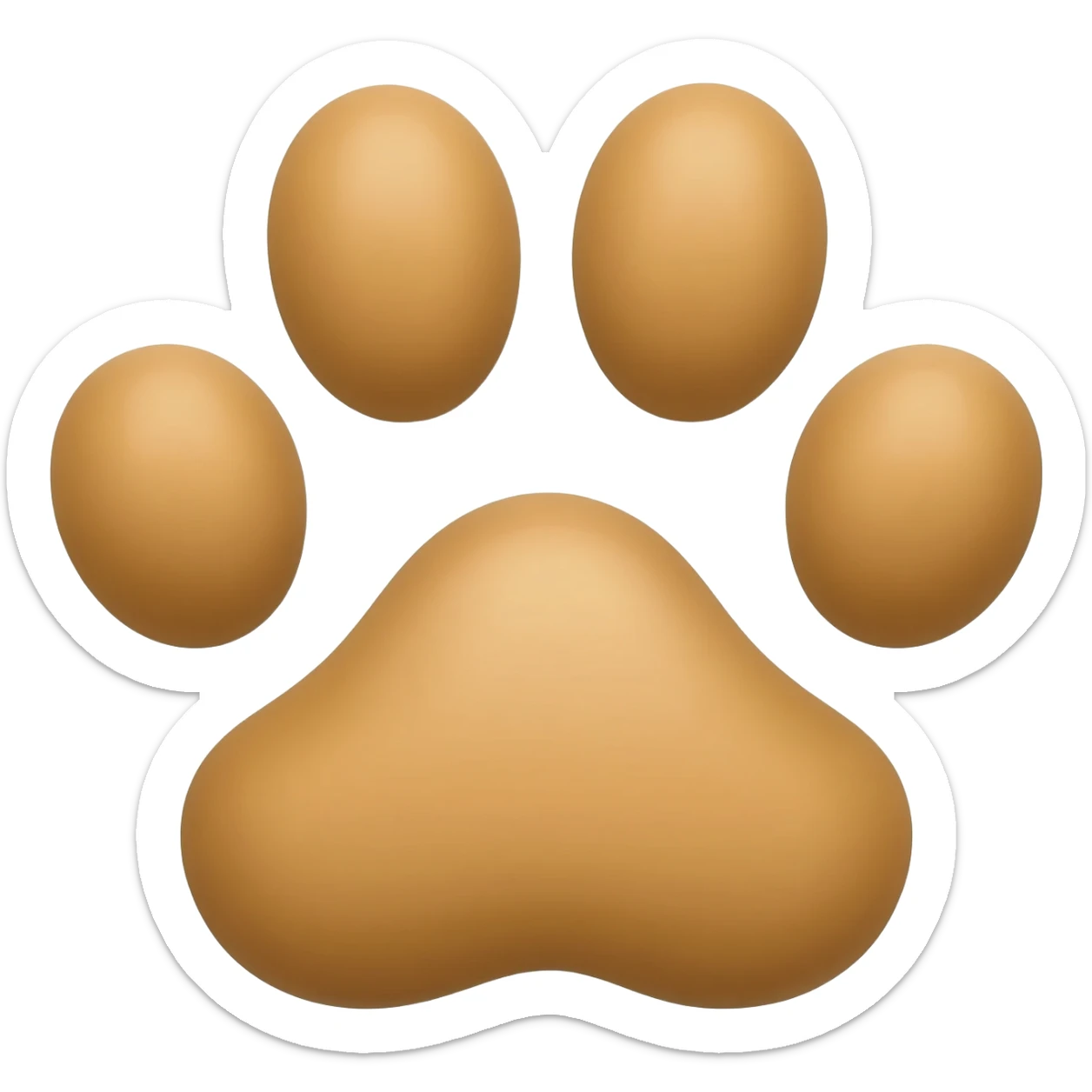 empreintes de pattes de chien sticker