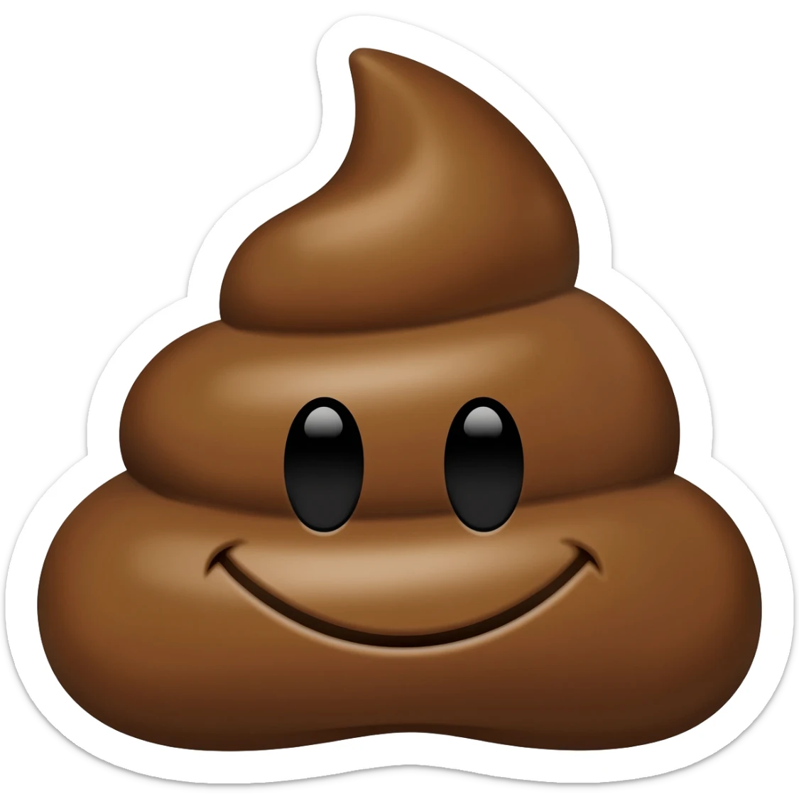 Funny poo sticker
