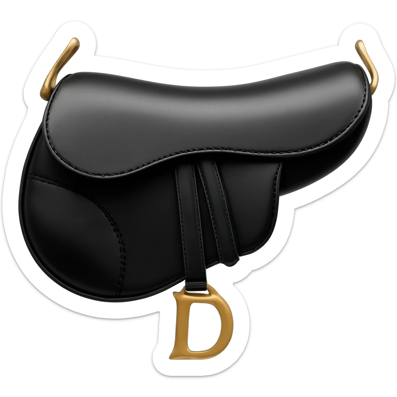 dior black saddle bag sticker