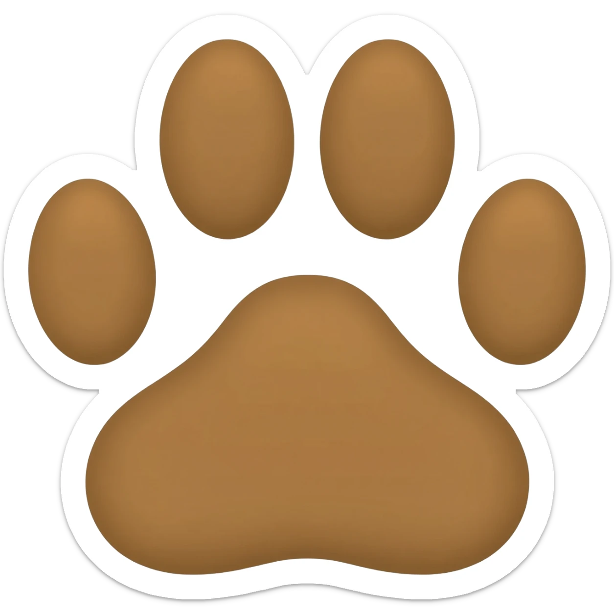 deux empreintes de chien côte à côte sticker