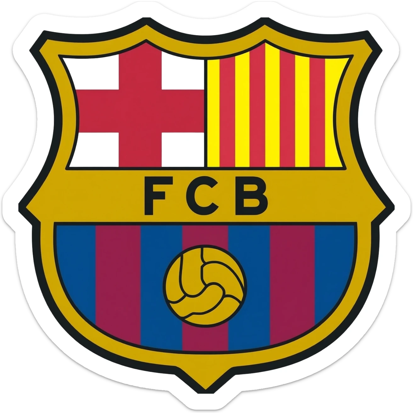 Barcelona club sticker