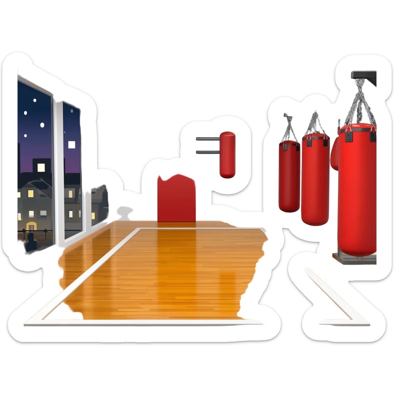 martial arts gym sticker