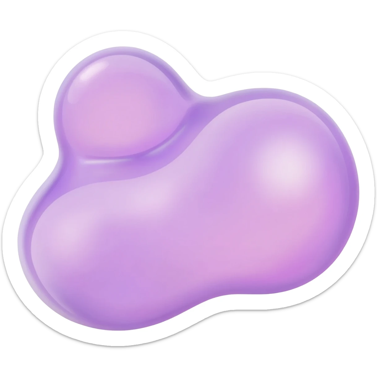 jiggly blobs sticker
