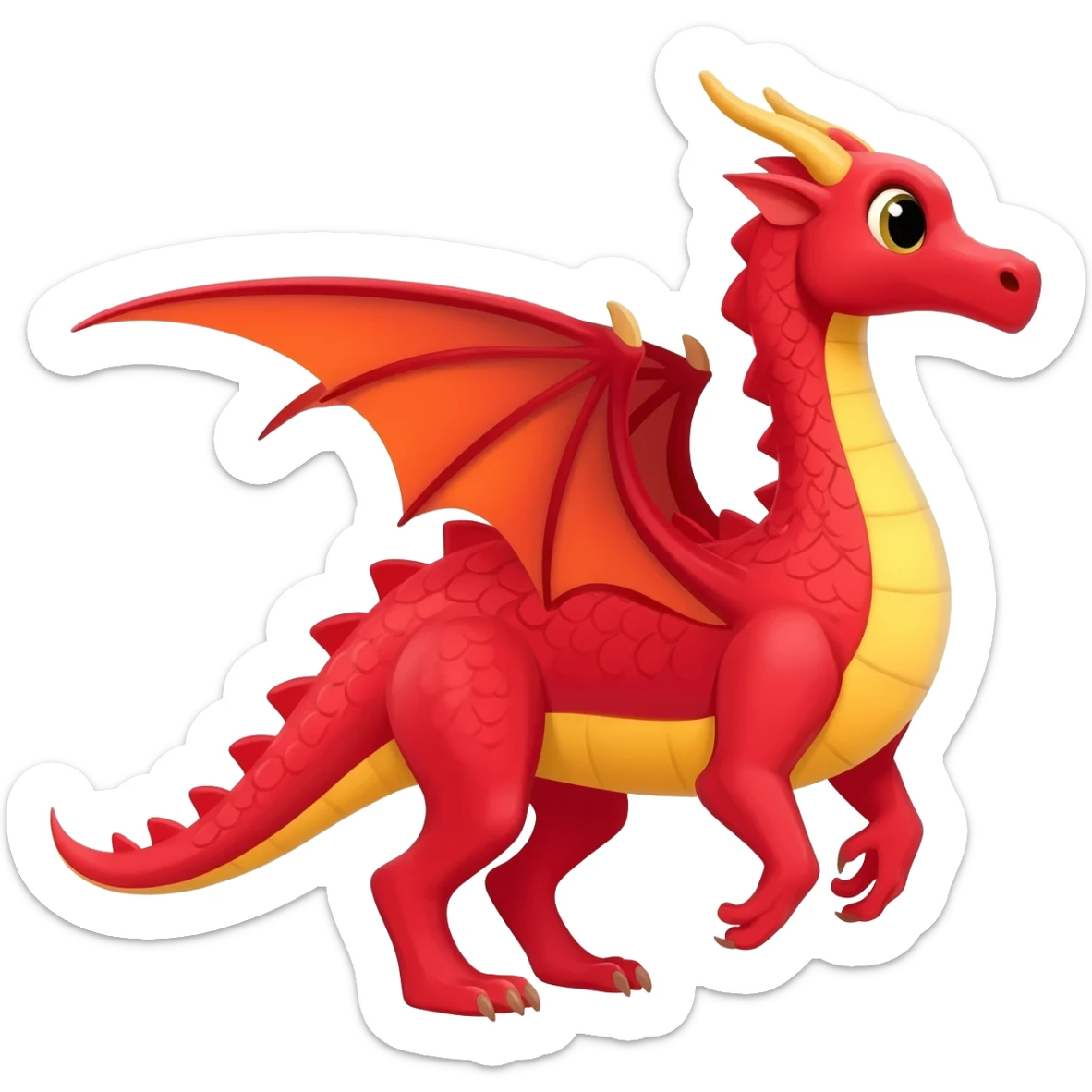 DRAGON ROJO sticker