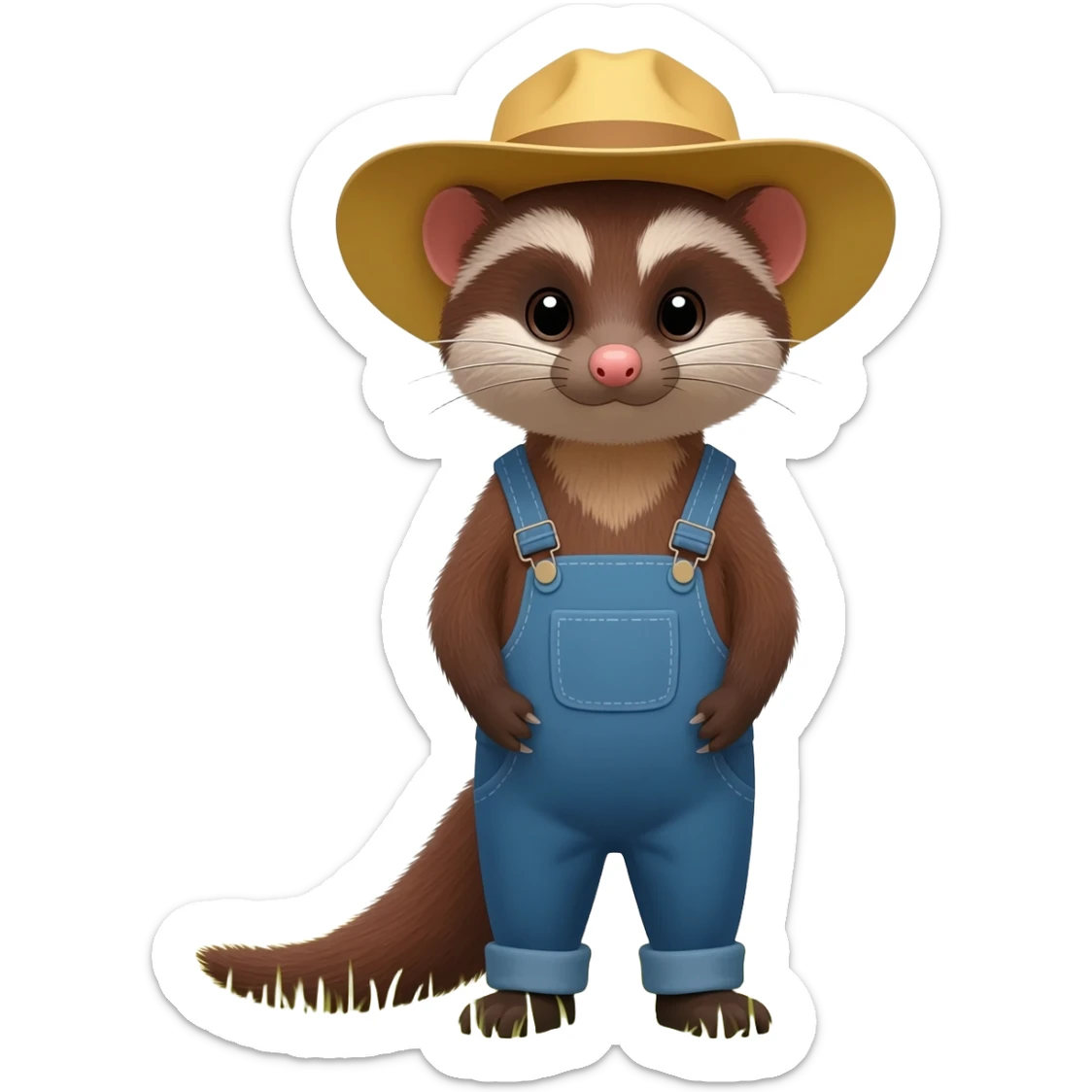 Farmer mink sticker