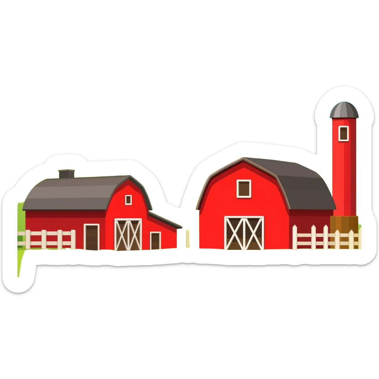 Farm city sticker