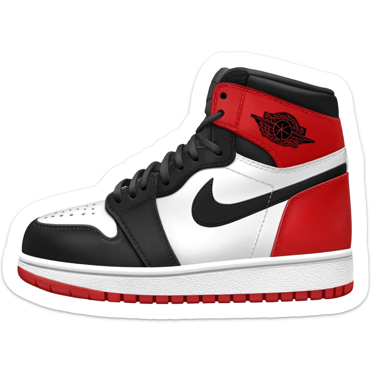 Hace un emoji de una zapatilla nike jordan sticker