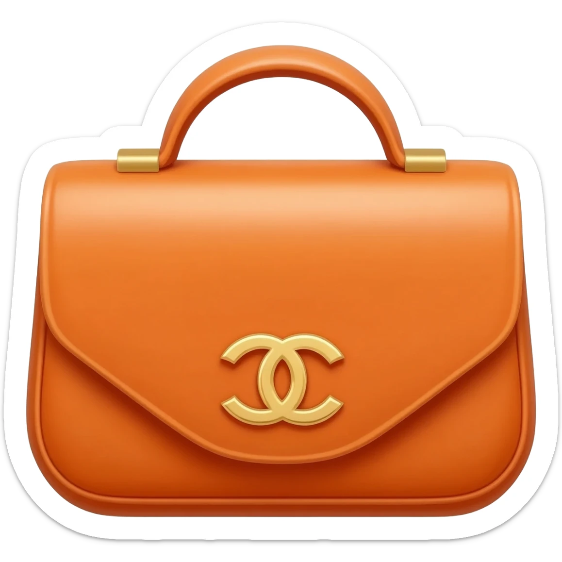 orange chanel dior bag sticker