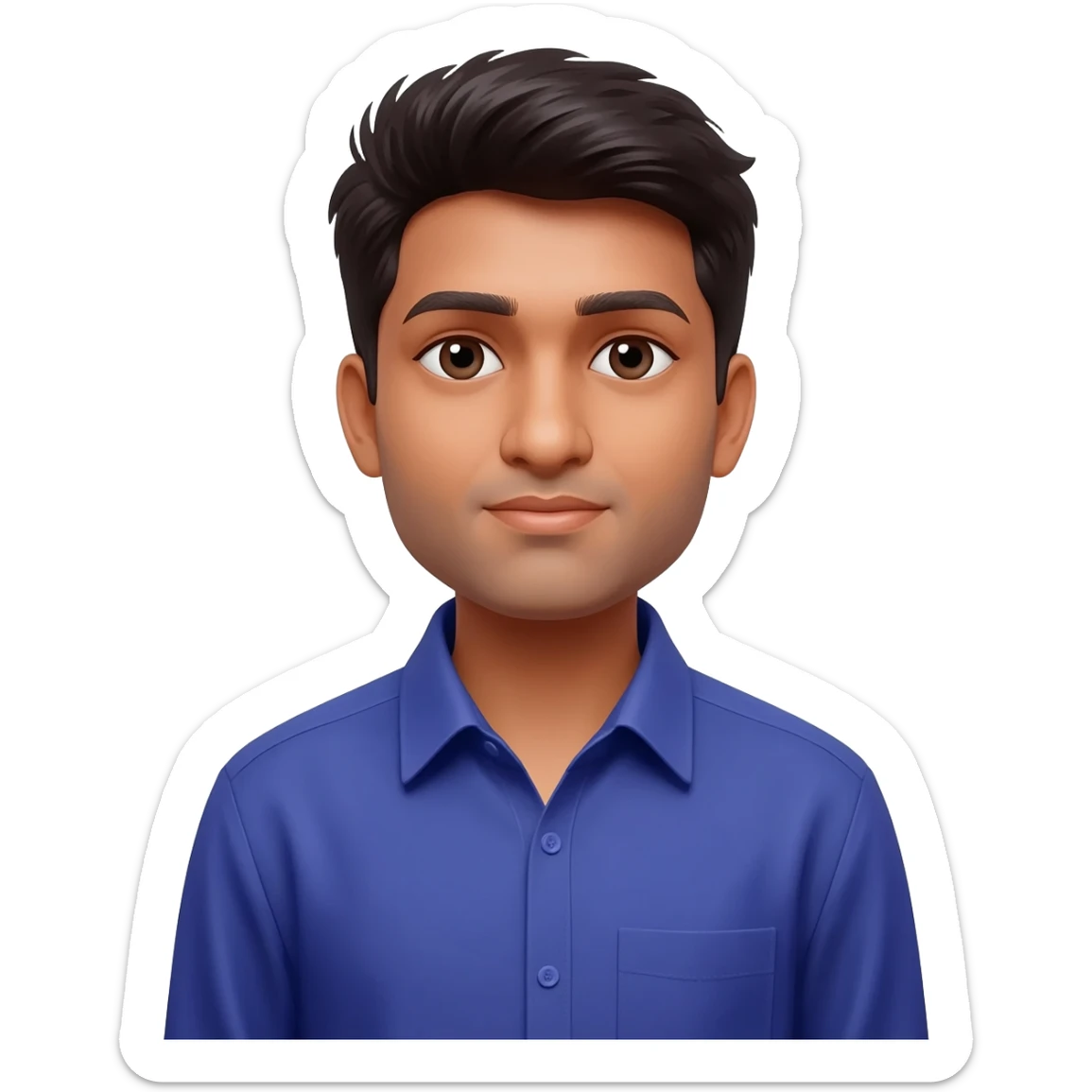 Indian young man at 25 years old  sticker