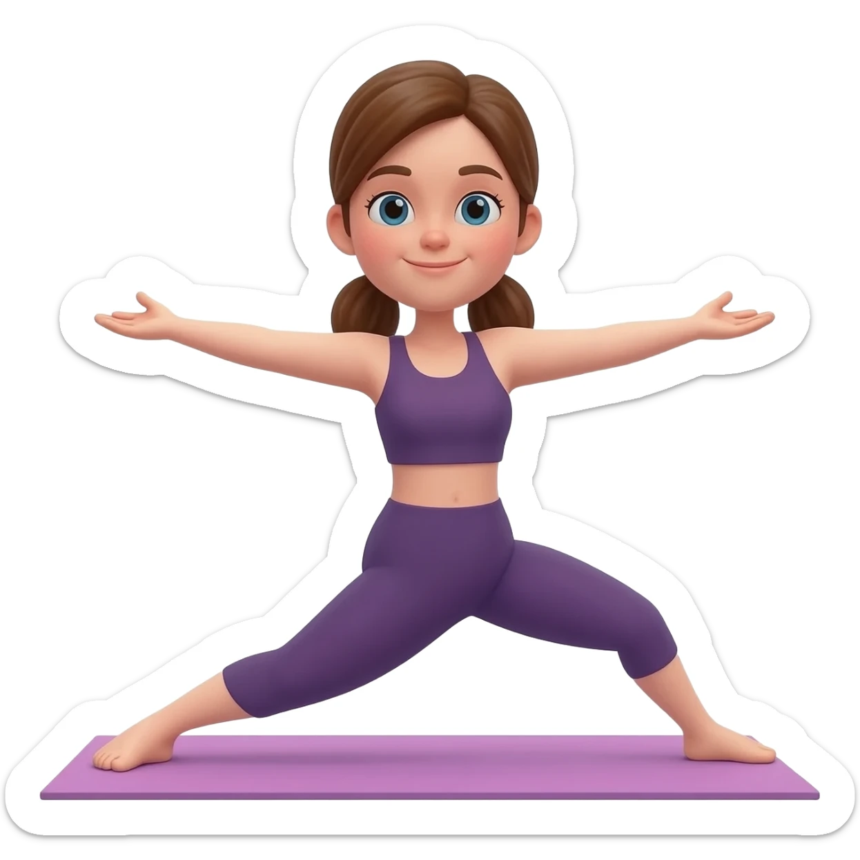yoga sticker