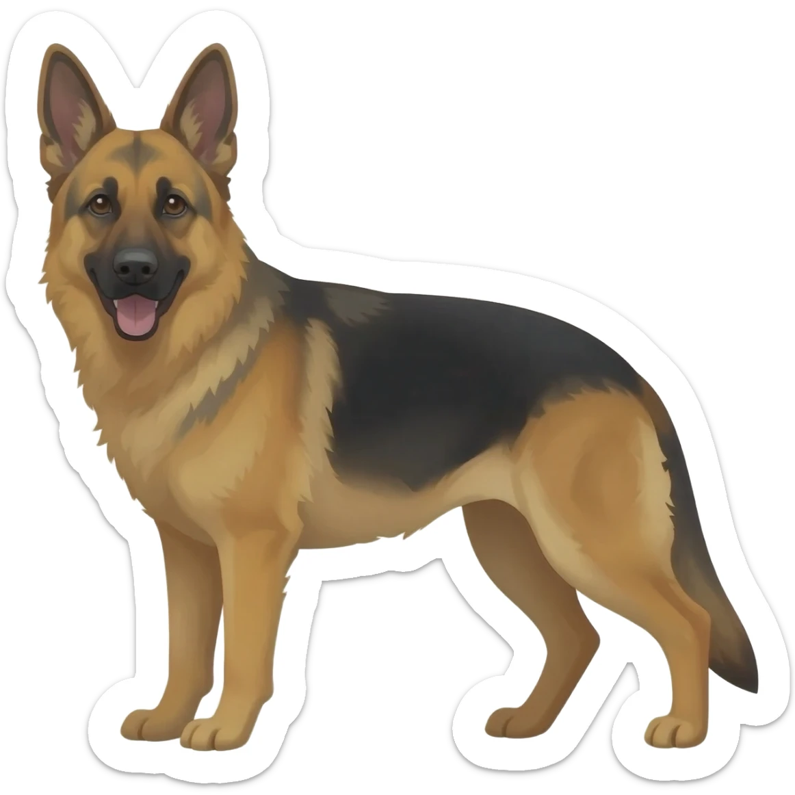 German shepperd dog sticker