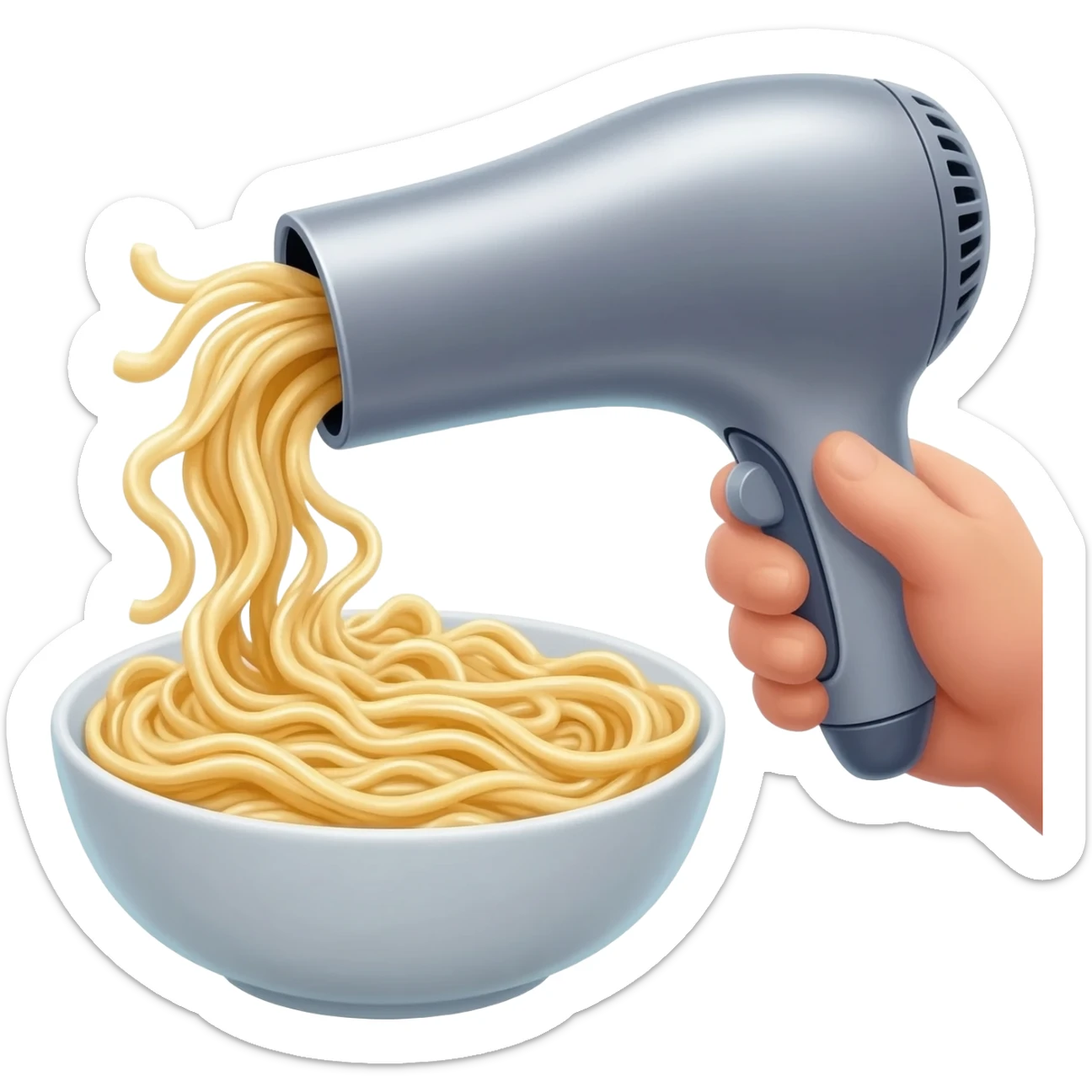 Hand-pulled noodles Dyson hair dryer sticker