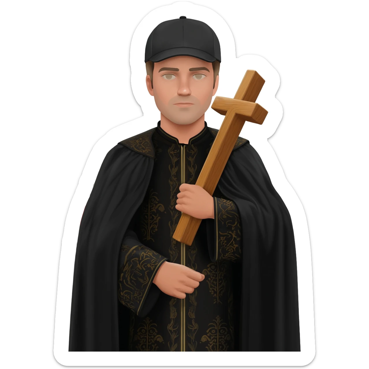 semana santa Aragón vestimenta capirote sticker