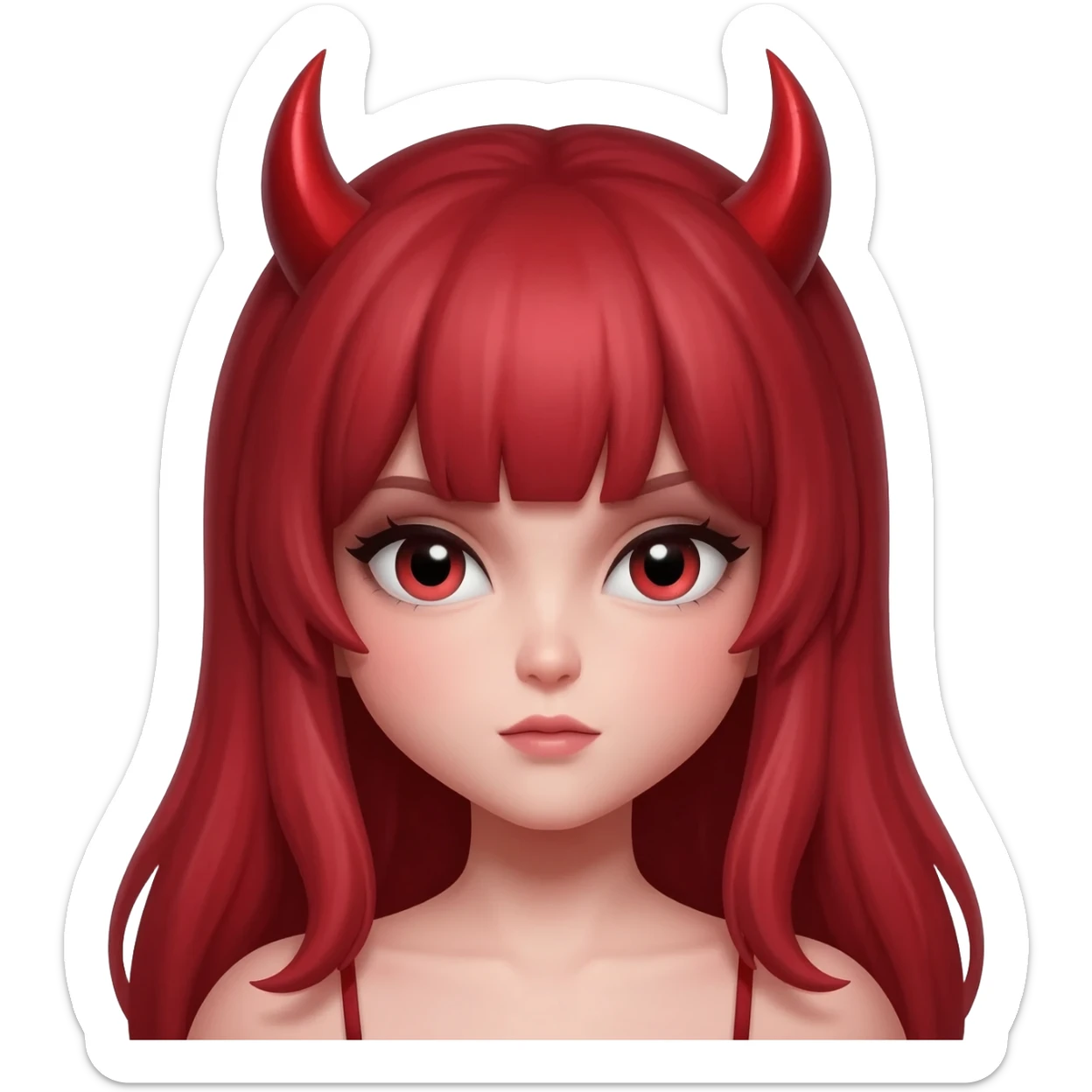 Devil girl sticker