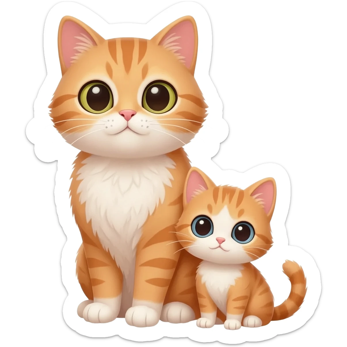 Cat have  a baby sticker