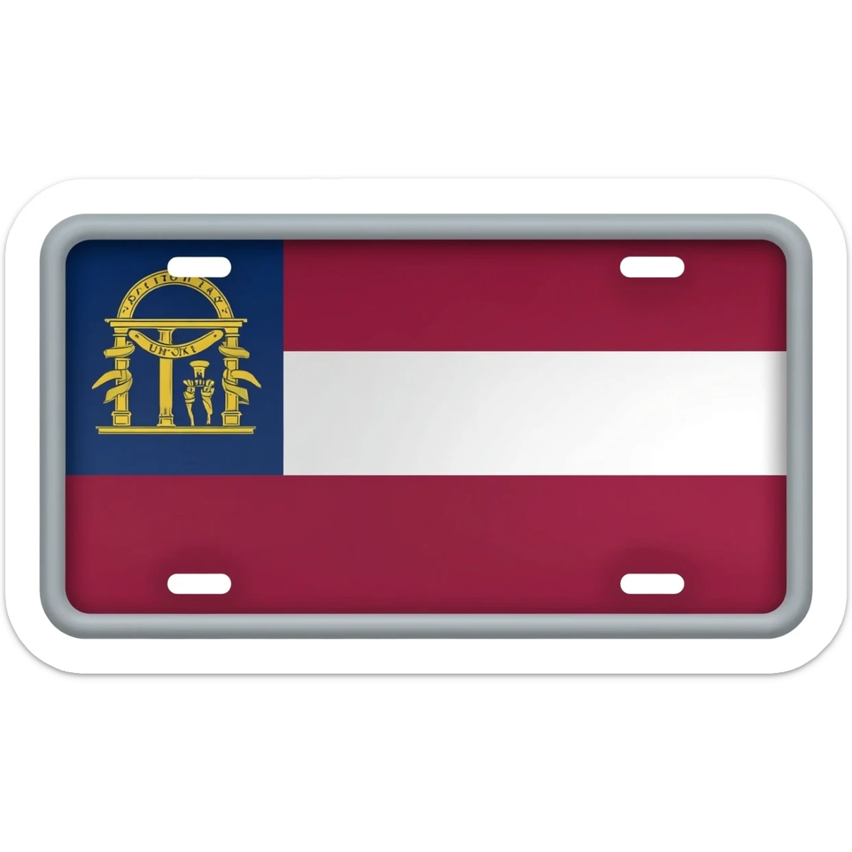 Georgia License Plate sticker