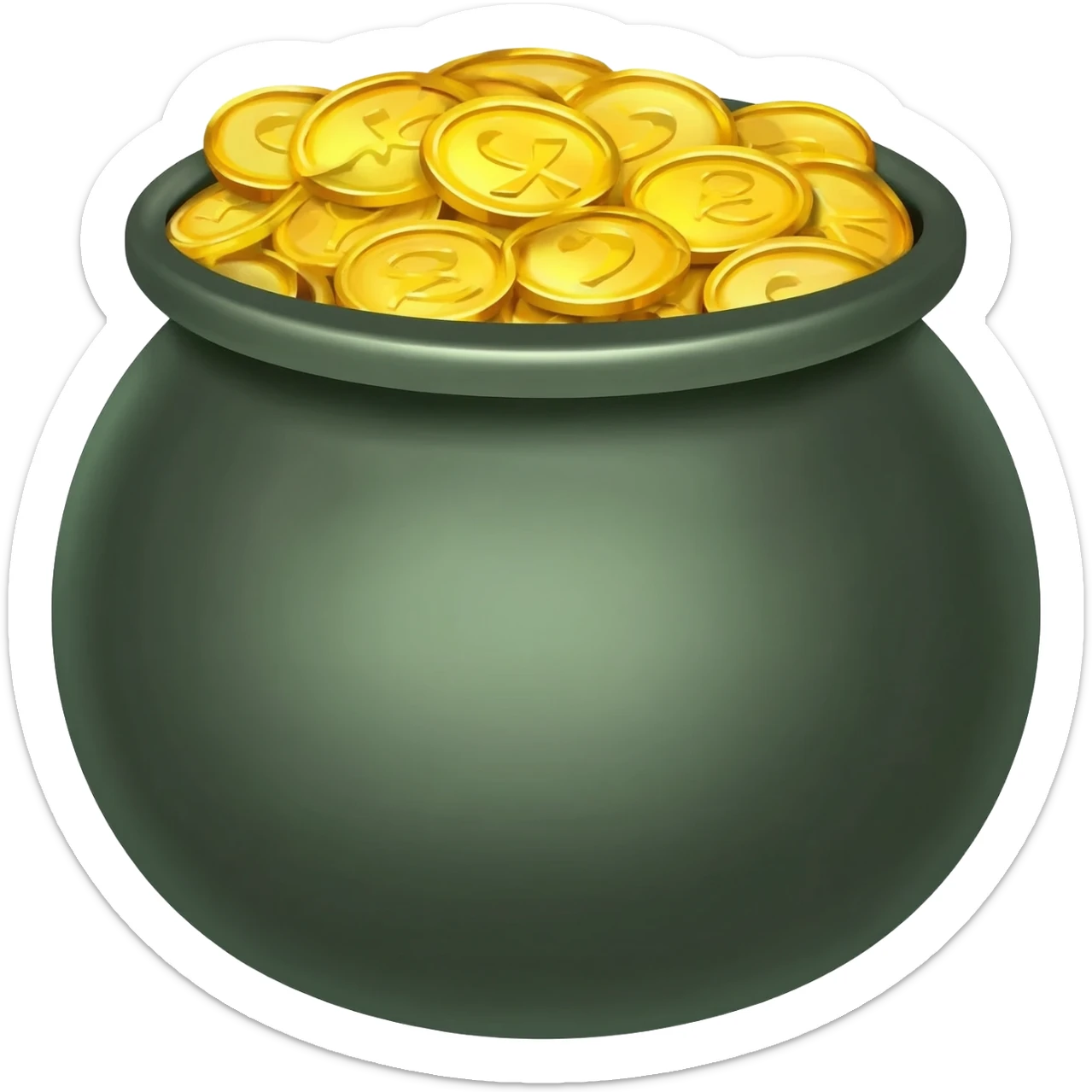 st patricks day pot of gold sticker