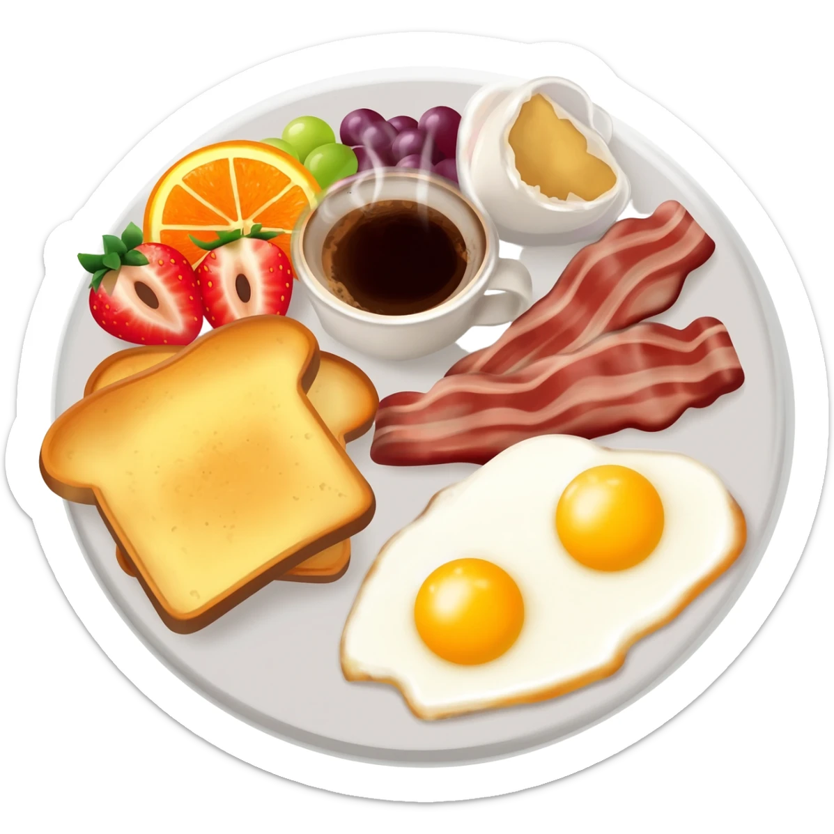 Breakfast platter sticker