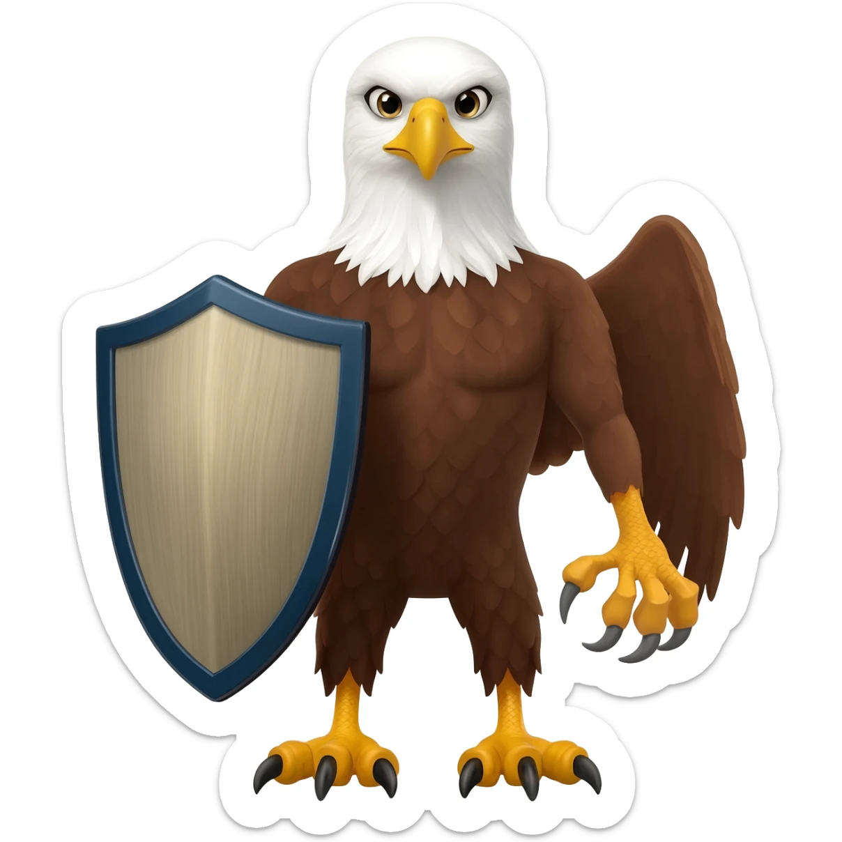 Eagle with shield sticker