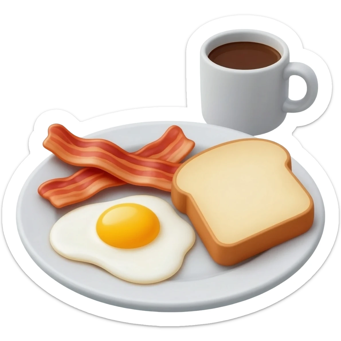 Breakfast sticker