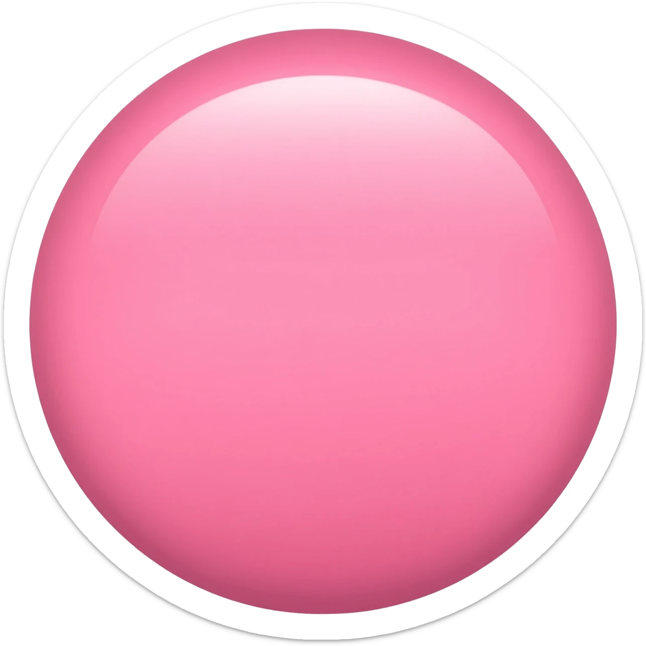 Create  a pink circle emoji sticker