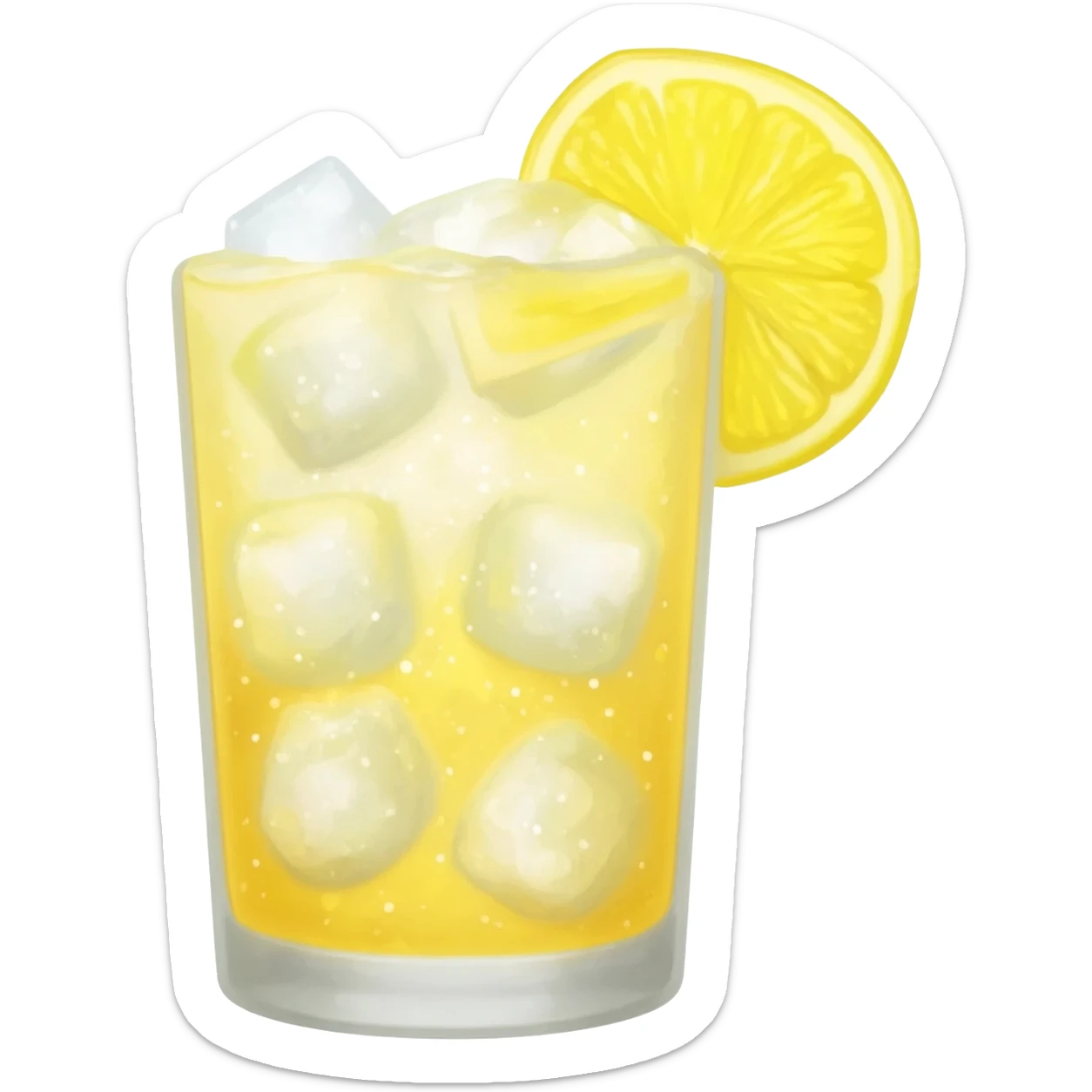 Lemon ice sticker