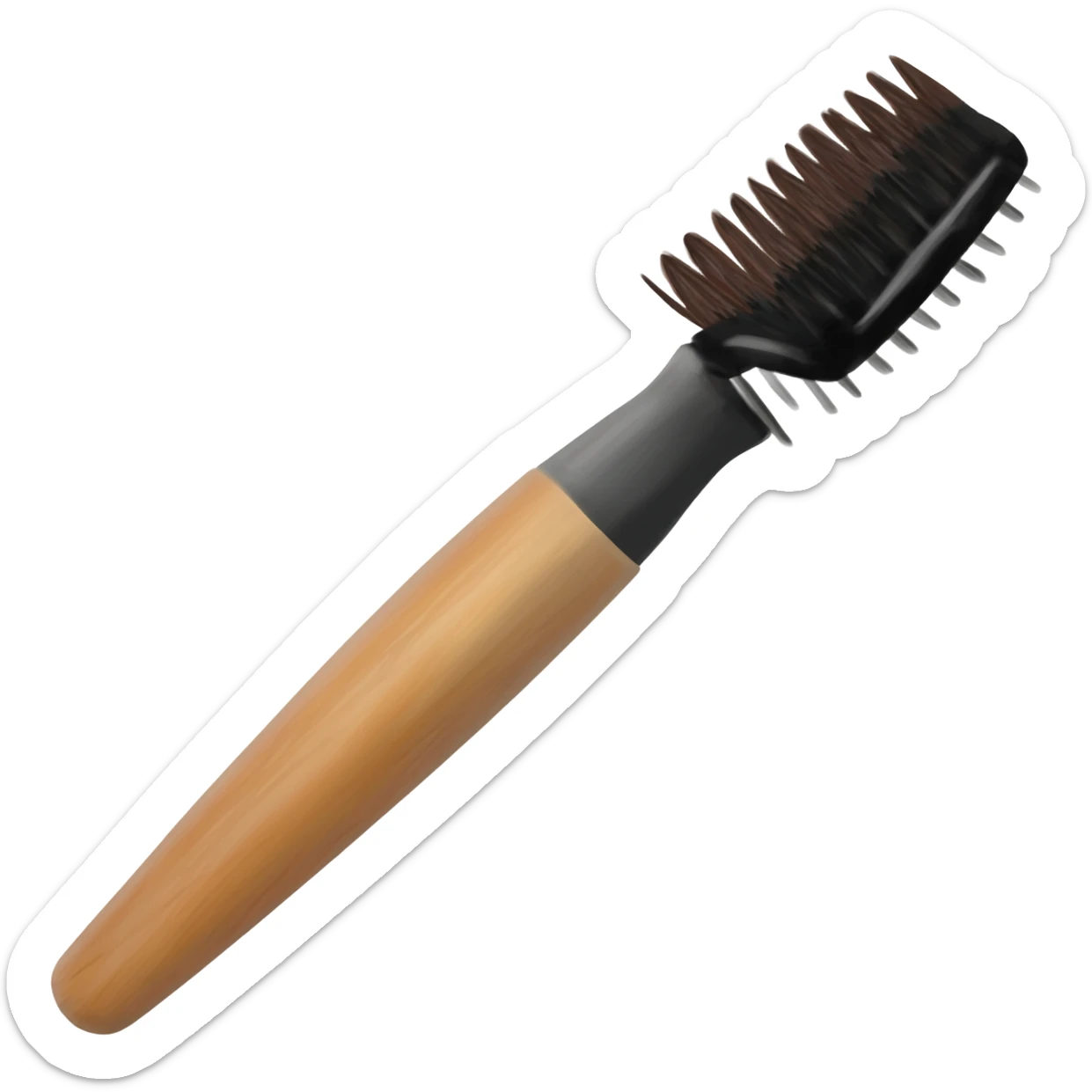 eyebrow brush sticker