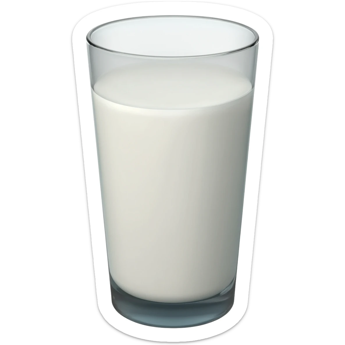 glass of milk sticker