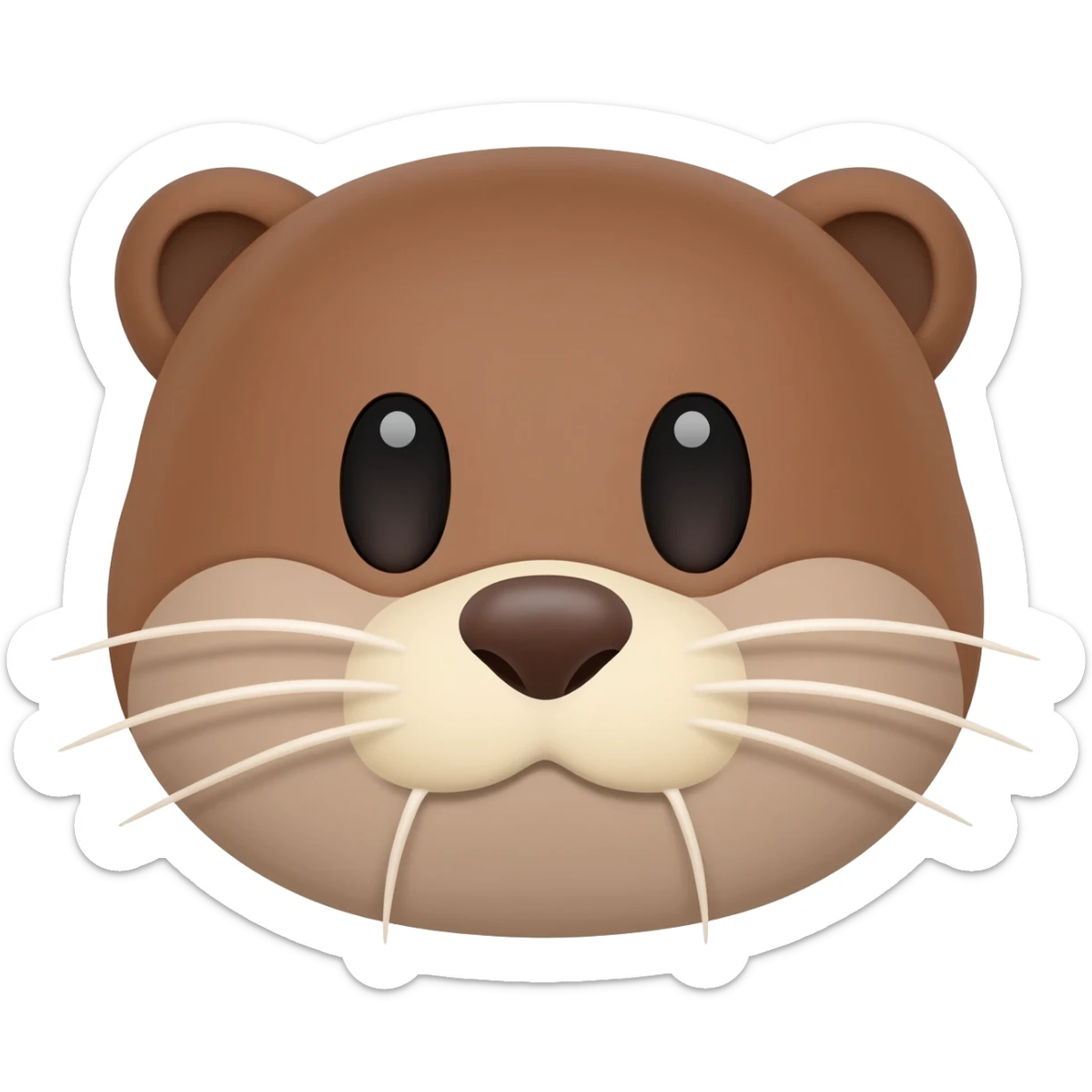cute otter head with a judge's gavel sticker