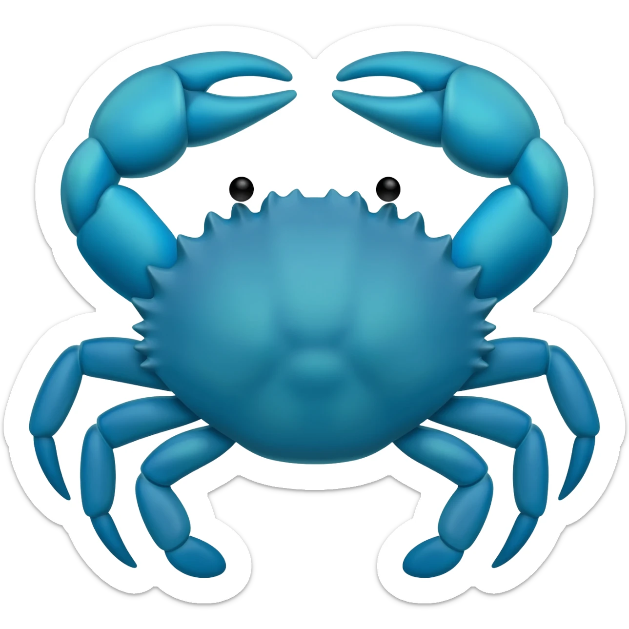 blue crab sticker