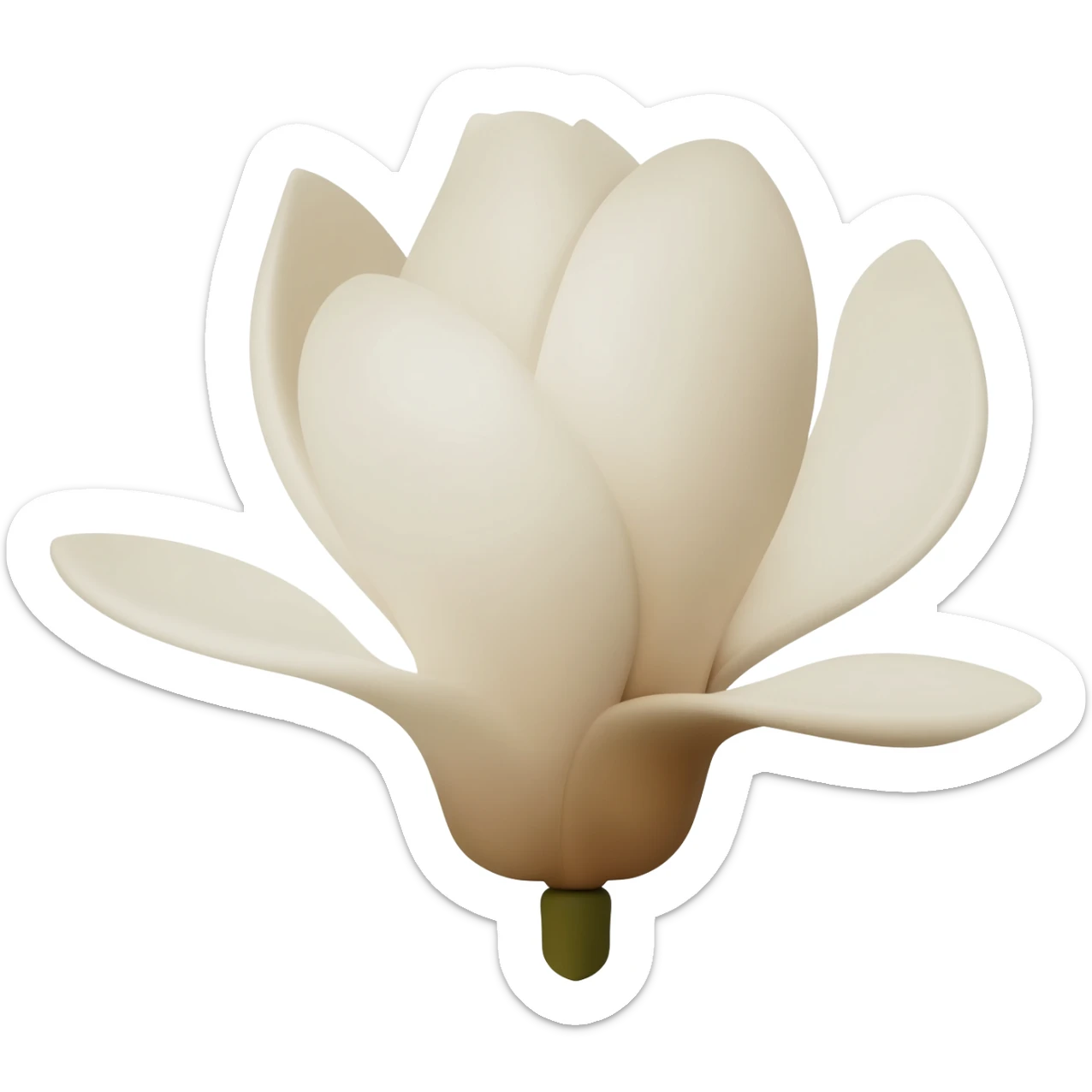 minimalist-magnolia-flower-with-soft-white-and-light-beige-petals-on-a-plain-white-background,-no-extra-details sticker
