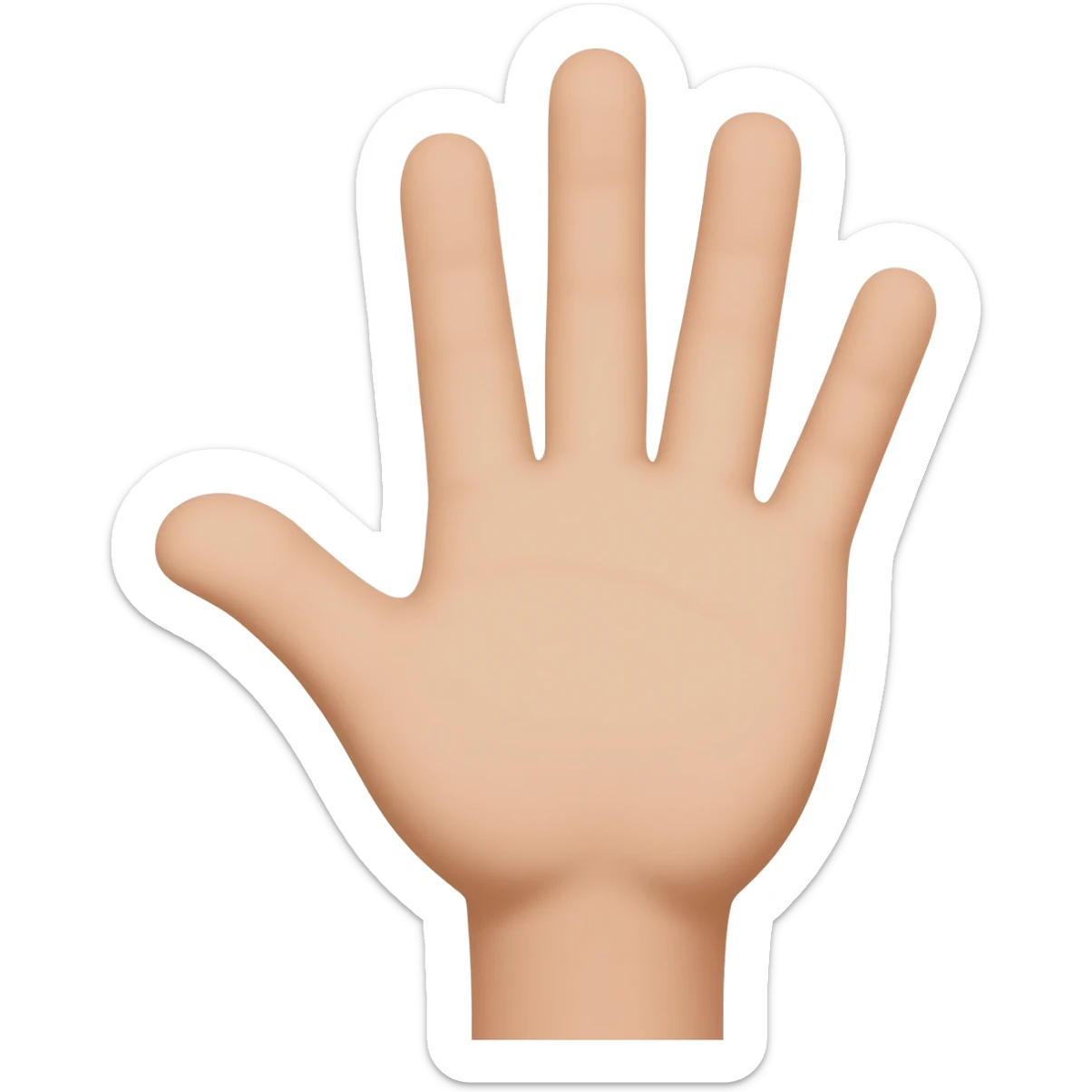 Emoji de mão fazendo quatro sticker