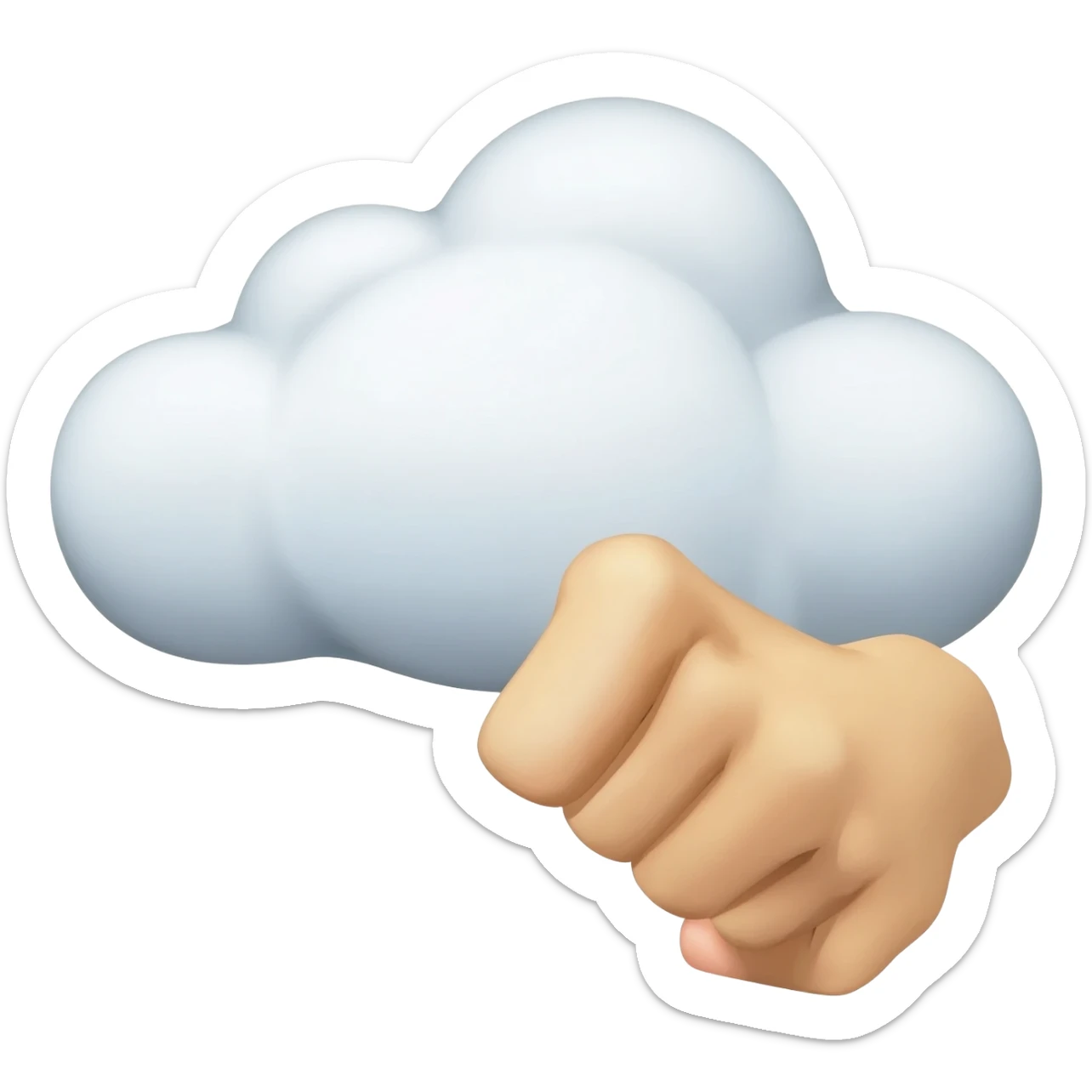 Fight cloud sticker