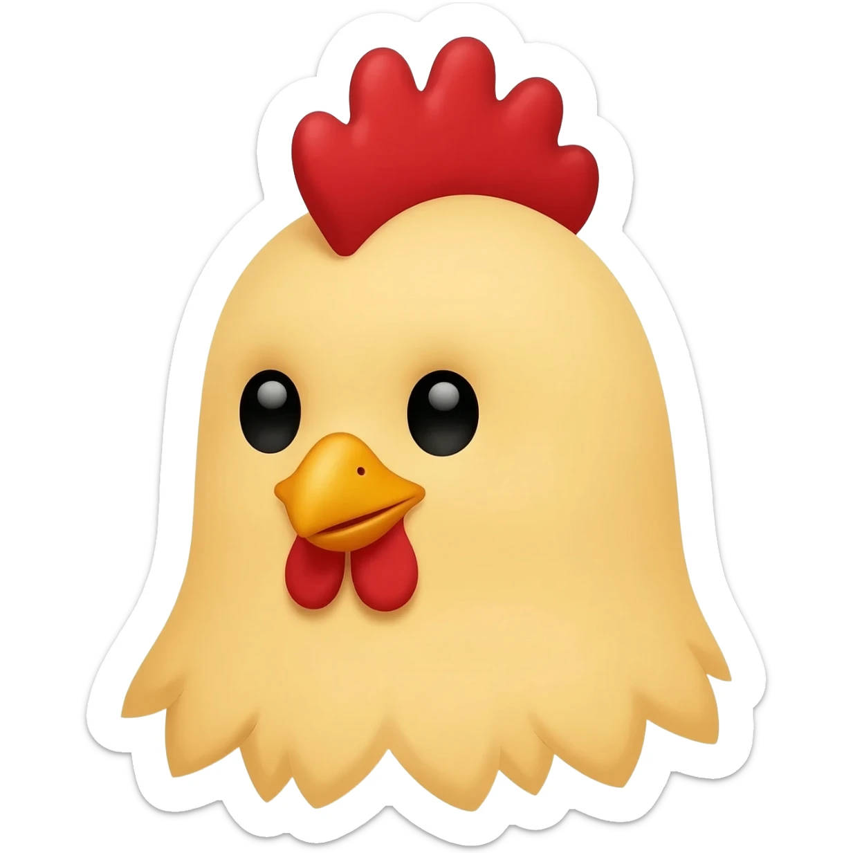 emoji del pollo claudio cartoons sticker