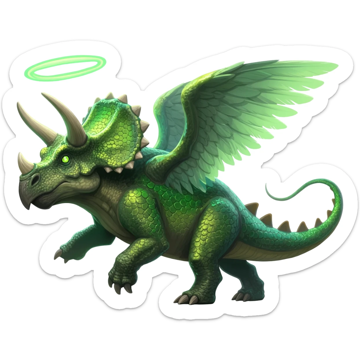 Trico-Vernid-Sergal-Protogen-Dutch-Angel-Dragon-fusion-animal-hybrid sticker