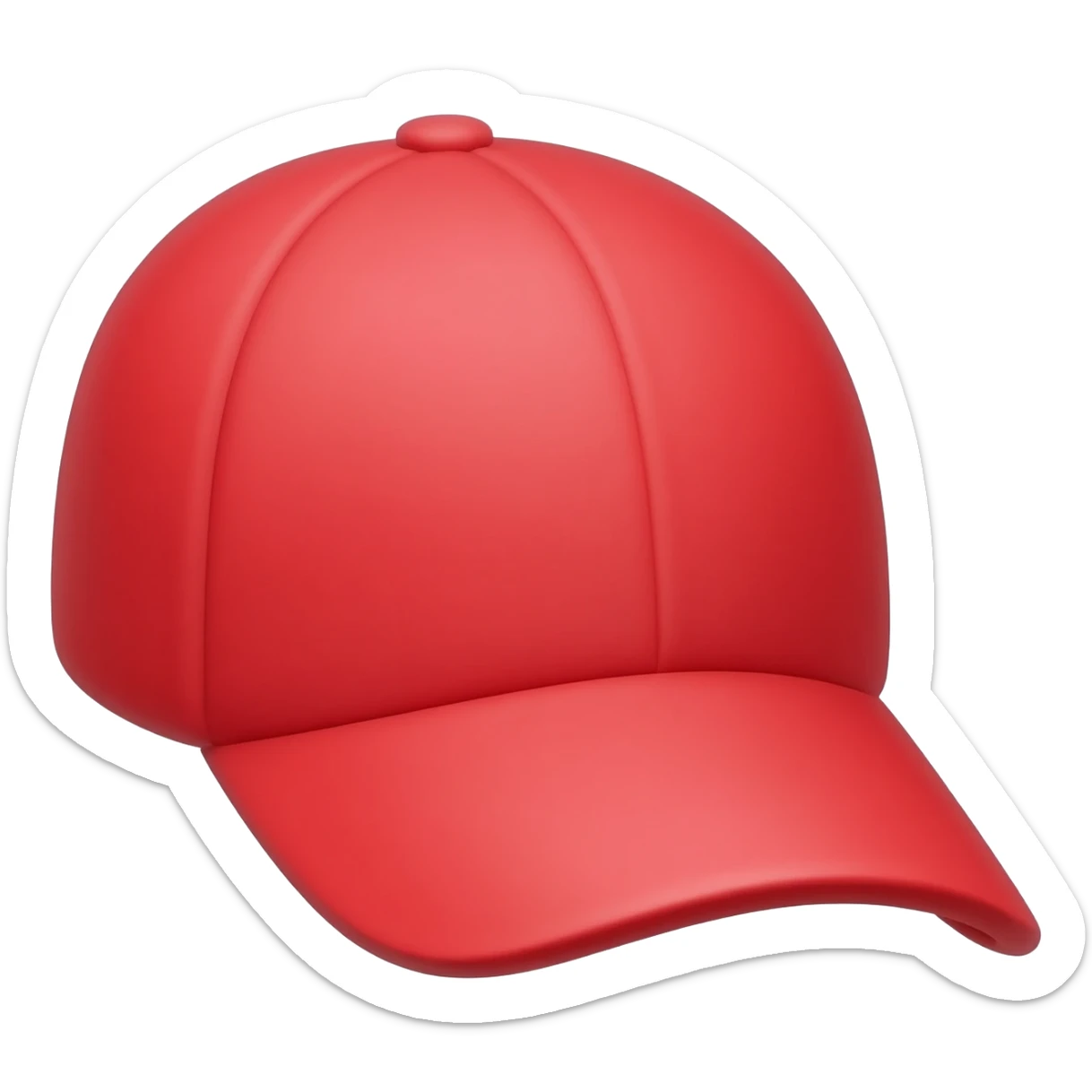 red baseball cap facing sideways like the blue on on ms teams sticker