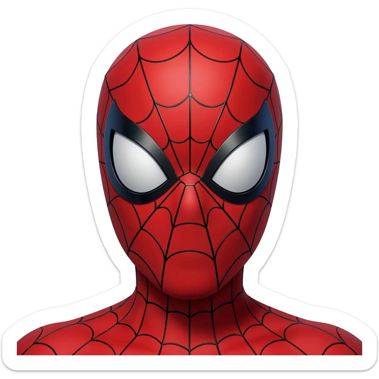 Spiderman face sticker