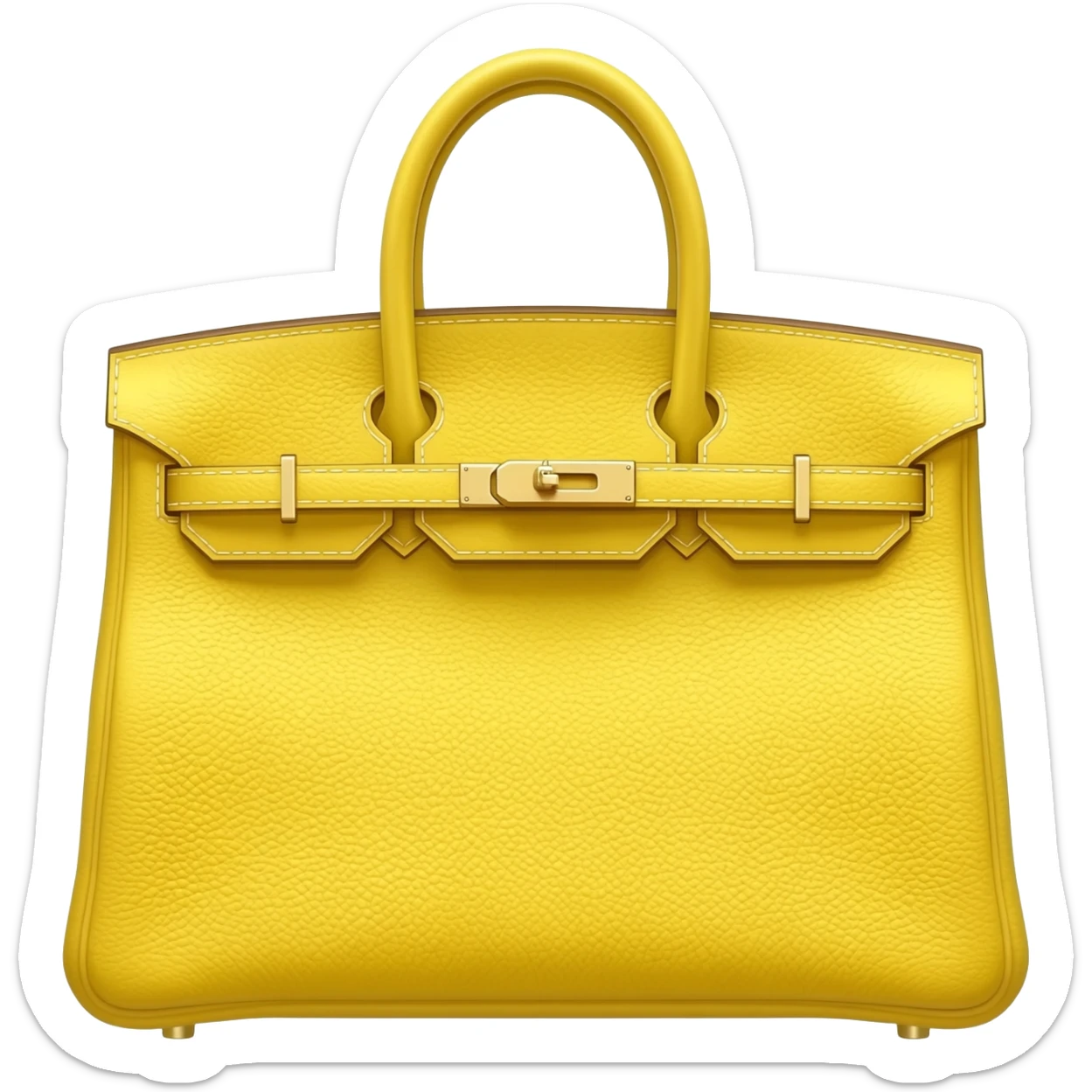 butter yellow matte birkin hermes bag sticker