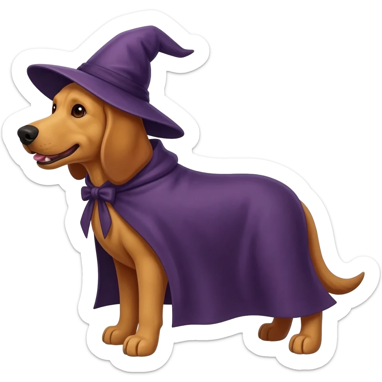 Dog wizard sticker