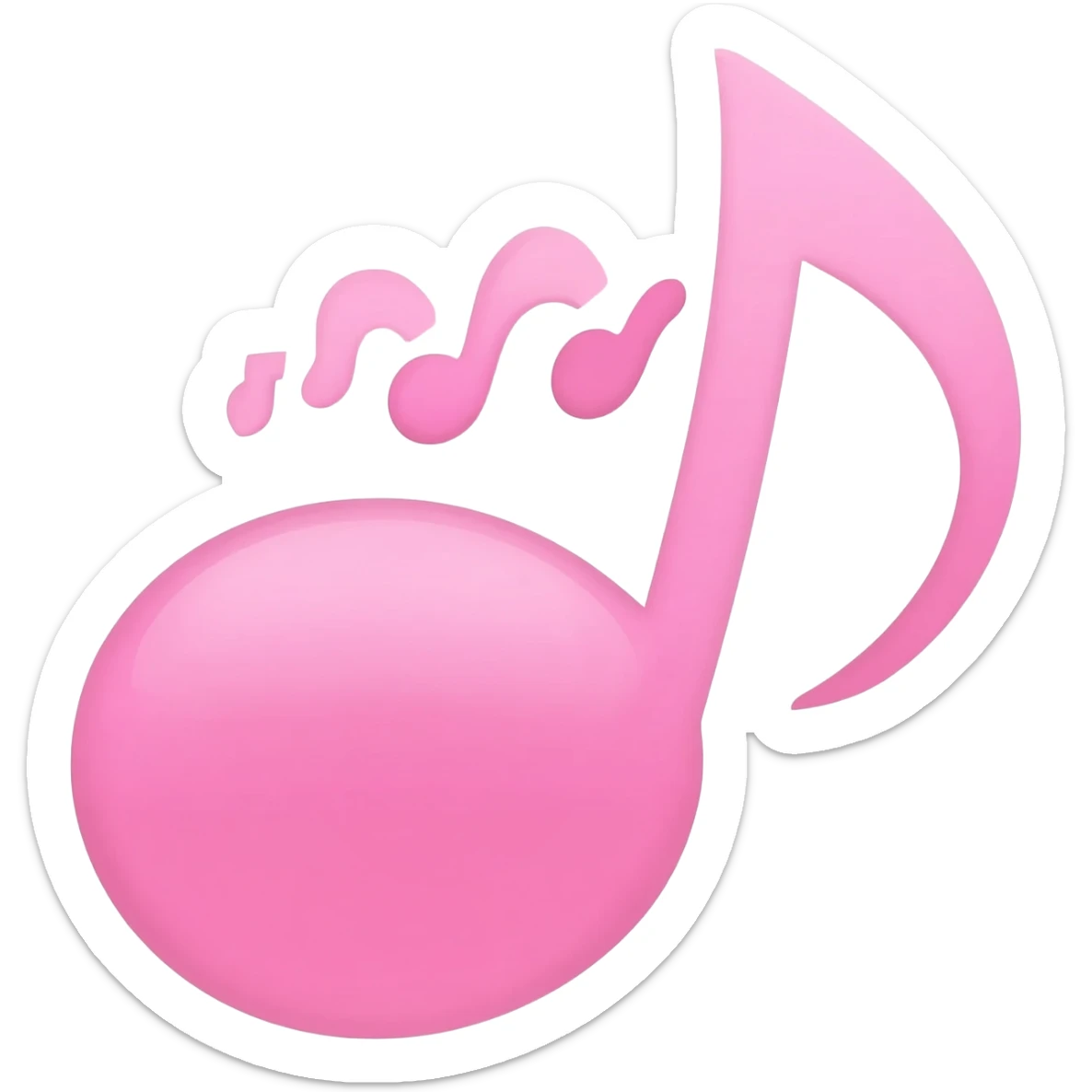 Icône Prendre son rythme. Pink aesthetic Girly emoji IOS coupe carré brun sticker