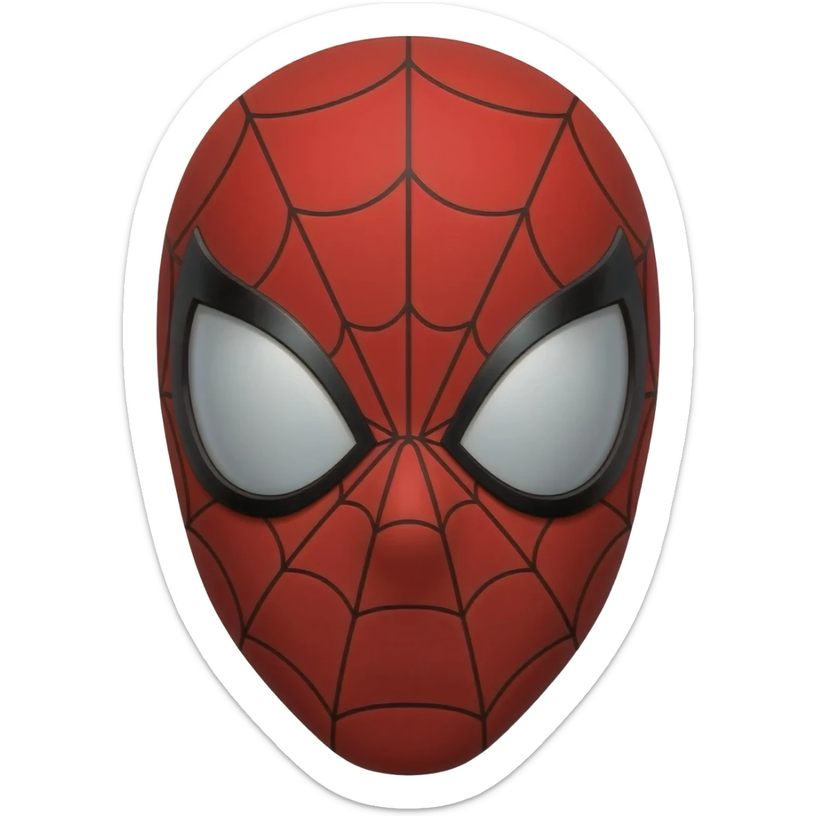 Spiderman face sticker