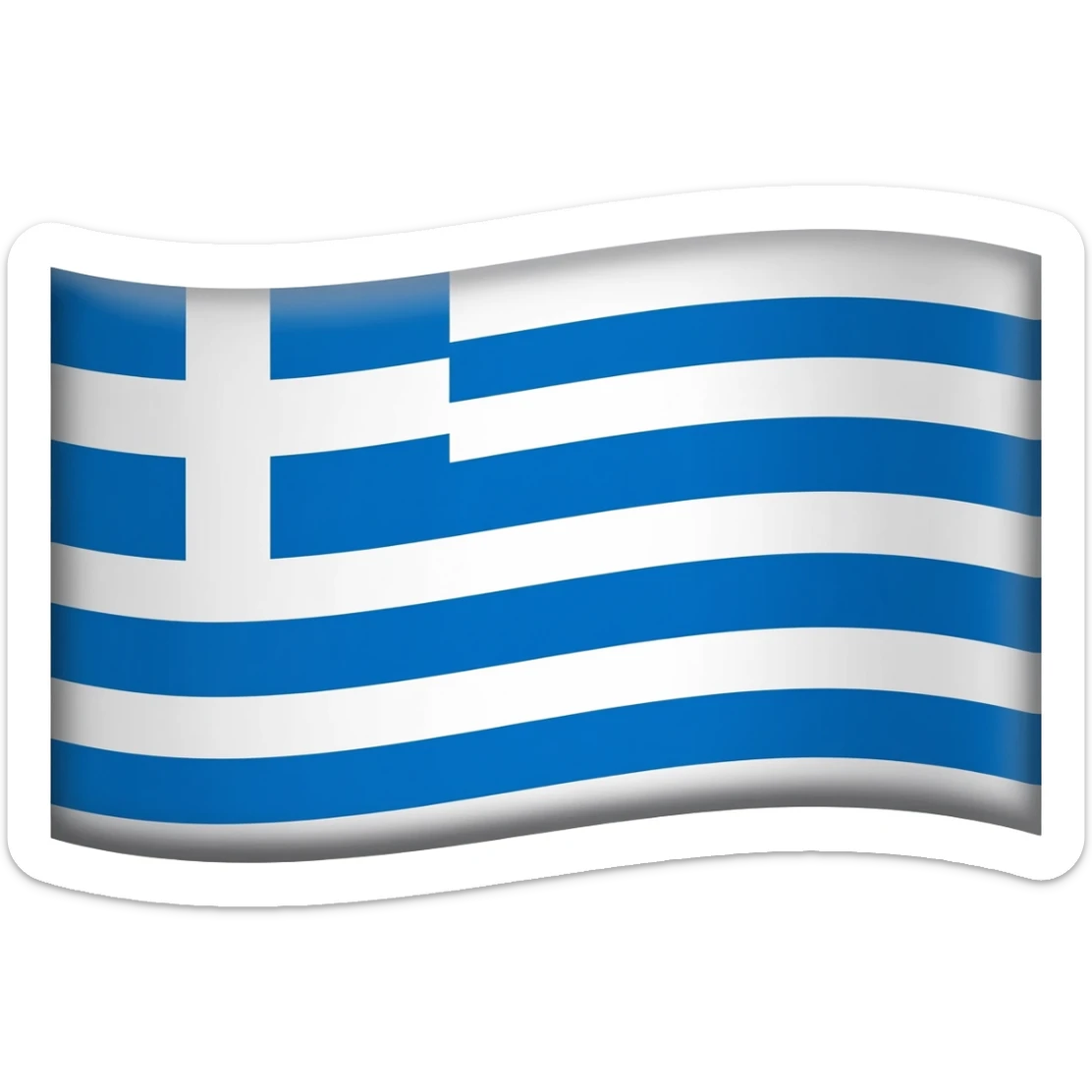 I want greek flag in 1200s sticker