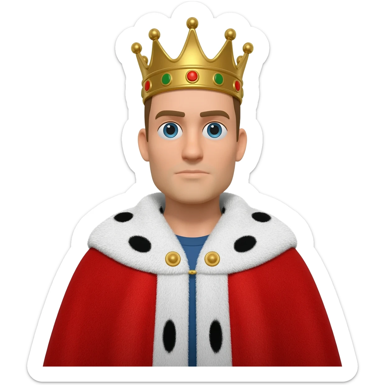 King (half Body) sticker