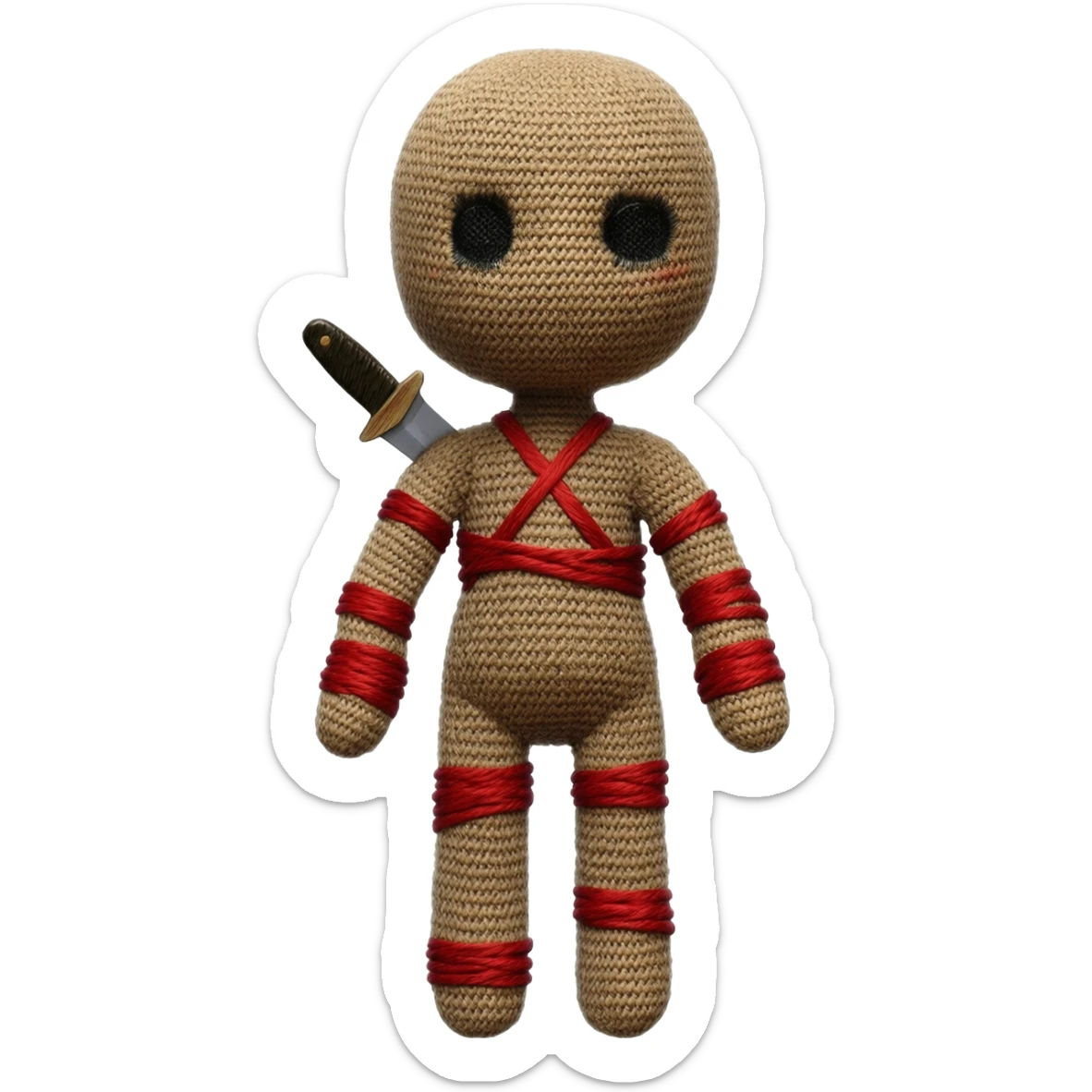 A voodoo doll sticker