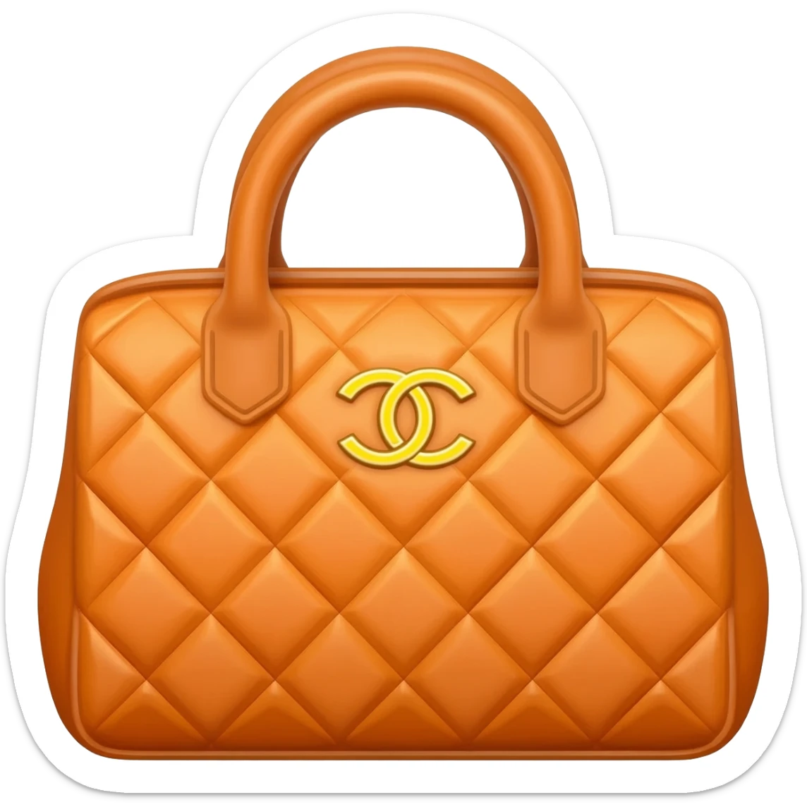orange chanel bag sticker