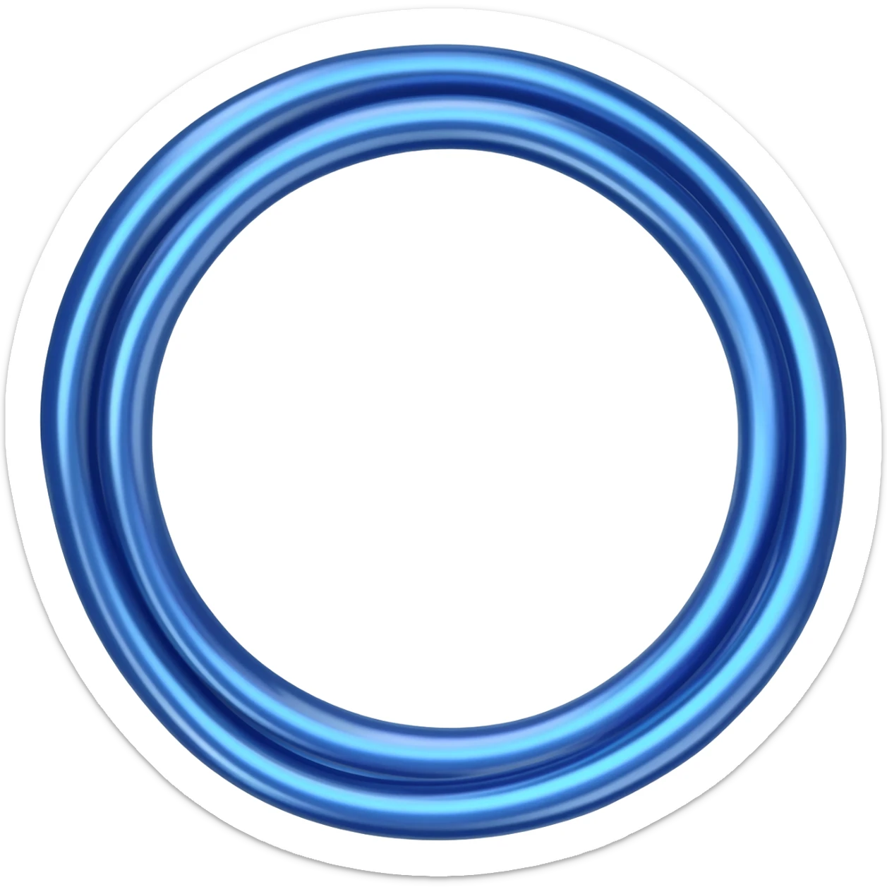 Blue metallic charging cord sticker