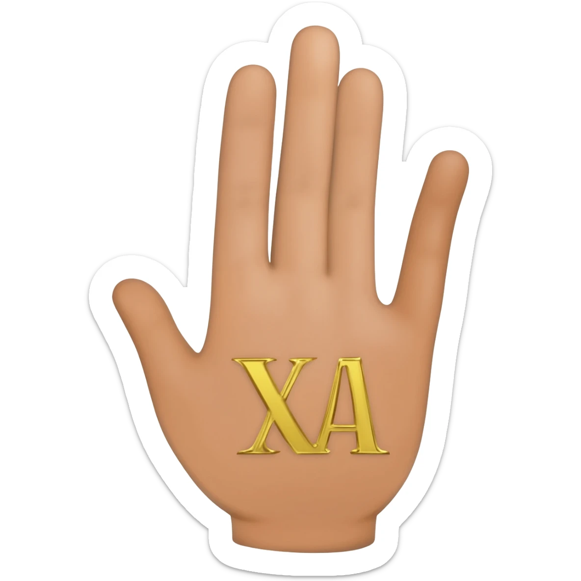 aka sorority hand symbol sticker