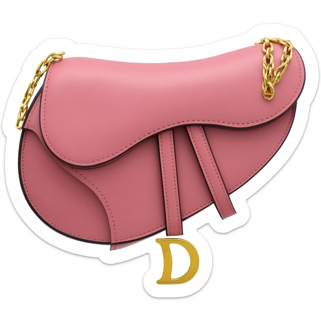 dior pink saddle bag sticker