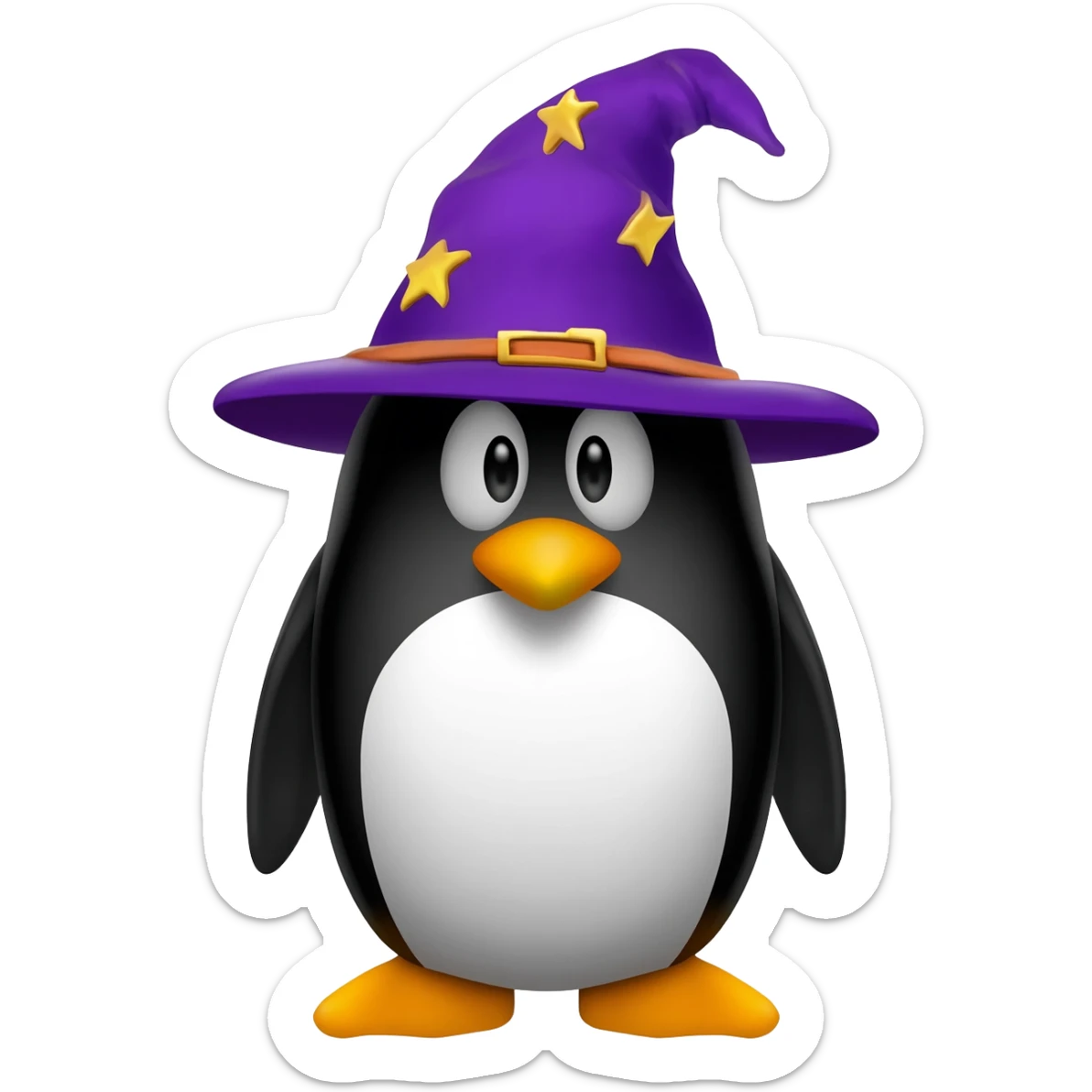 Penguin Wizard sticker