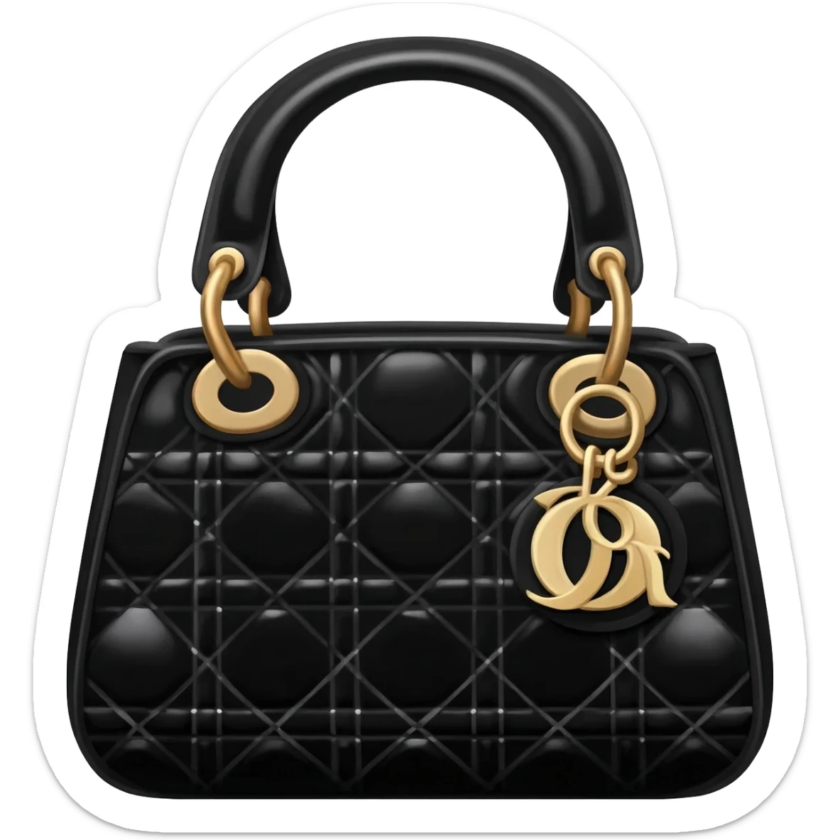 black color lady dior bag sticker